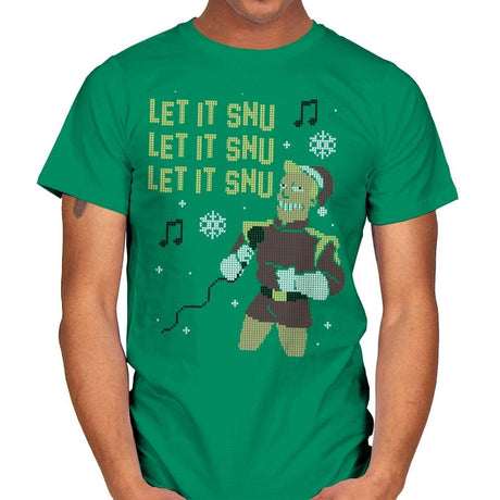 Let It Snu! - Ugly Holiday - Mens T-Shirts RIPT Apparel Small / Kelly Green