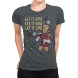 Let It Snu! - Ugly Holiday - Womens Premium T-Shirts RIPT Apparel Small / Heavy Metal
