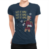 Let It Snu! - Ugly Holiday - Womens Premium T-Shirts RIPT Apparel Small / Midnight Navy