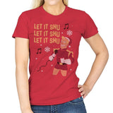 Let It Snu! - Ugly Holiday - Womens T-Shirts RIPT Apparel Small / Red