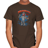 Let's Destroy All Humans, Baby! Exclusive - Mens T-Shirts RIPT Apparel Small / Dark Chocolate