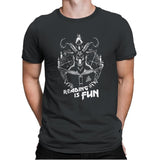 Let's Do Some Reading - Mens Premium T-Shirts RIPT Apparel Small / Heavy Metal