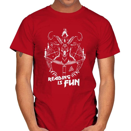 Let's Do Some Reading - Mens T-Shirts RIPT Apparel Small / Red