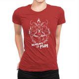 Let's Do Some Reading - Womens Premium T-Shirts RIPT Apparel Small / Red