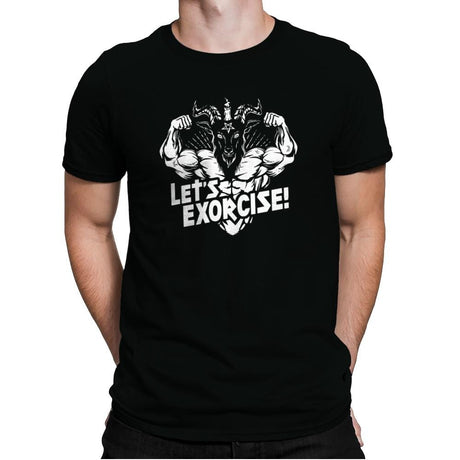 Let's Exorcise - Mens Premium T-Shirts RIPT Apparel Small / Black