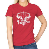 Let's Exorcise - Womens T-Shirts RIPT Apparel Small / Red