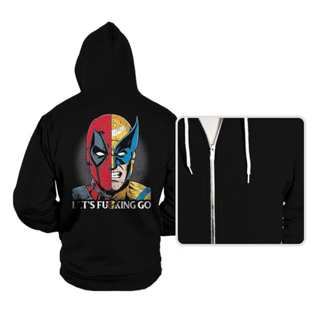 Let's F-cking Go - Hoodies Hoodies RIPT Apparel Small / Black