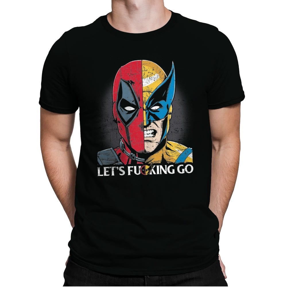 Let's F-cking Go - Mens Premium T-Shirts RIPT Apparel Small / Black