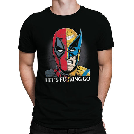 Let's F-cking Go - Mens Premium T-Shirts RIPT Apparel Small / Black