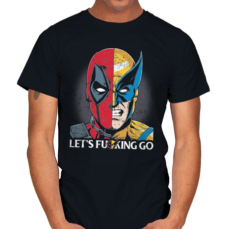 Let's F-cking Go - Mens T-Shirts RIPT Apparel Small / Black