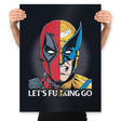 Let's F-cking Go - Prints Posters RIPT Apparel 18x24 / Black