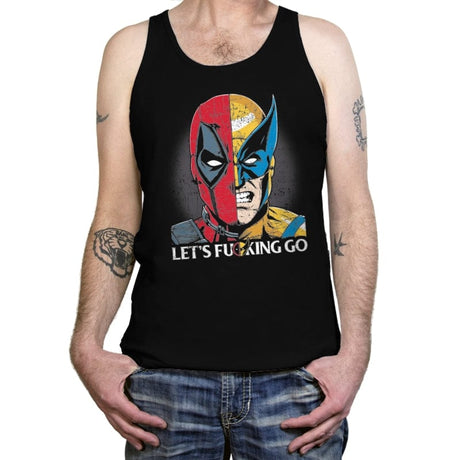 Let's F-cking Go - Tanktop Tanktop RIPT Apparel X-Small / Black