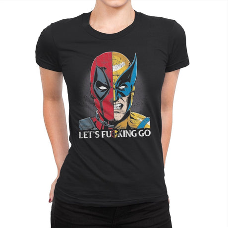 Let's F-cking Go - Womens Premium T-Shirts RIPT Apparel Small / Black