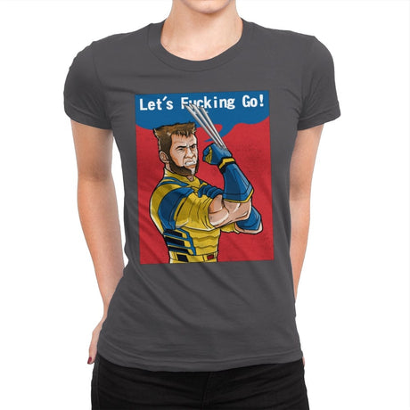 Let's Fucking Go! - Womens Premium T-Shirts RIPT Apparel Small / Heavy Metal