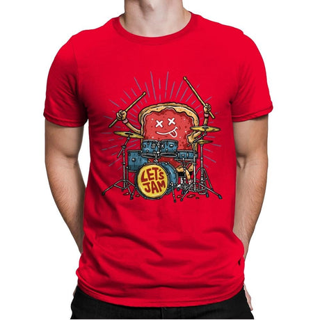 Let's Jam - Mens Premium T-Shirts RIPT Apparel Small / Red