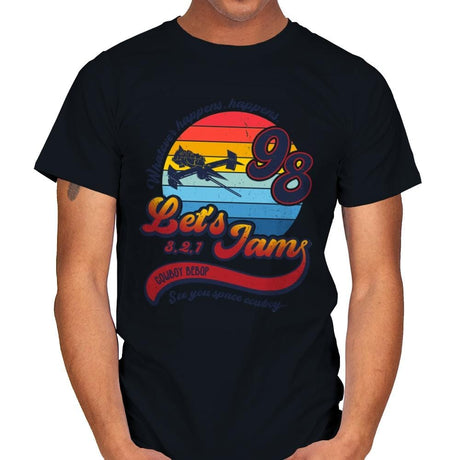 Let's Jam - Mens T-Shirts RIPT Apparel Small / Black