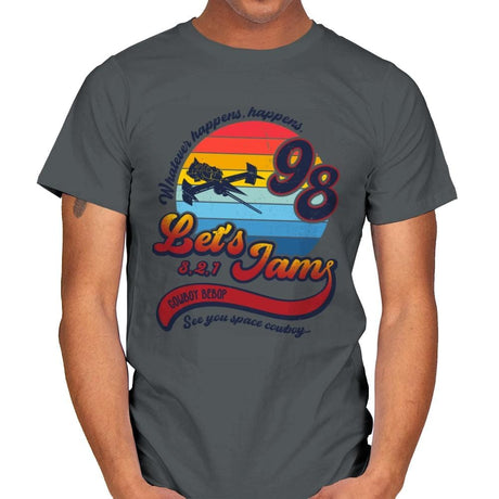 Let's Jam - Mens T-Shirts RIPT Apparel Small / Charcoal