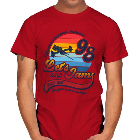 Let's Jam - Mens T-Shirts RIPT Apparel Small / Red