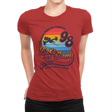 Let's Jam - Womens Premium T-Shirts RIPT Apparel Small / Red