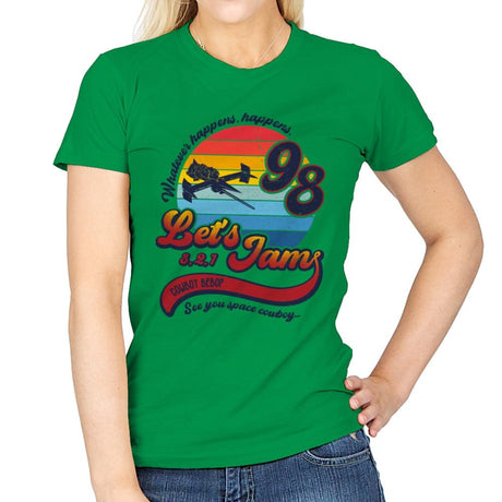 Let's Jam - Womens T-Shirts RIPT Apparel Small / Irish Green