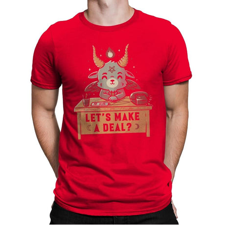 Let’s Make a Deal - Mens Premium T-Shirts RIPT Apparel Small / Red