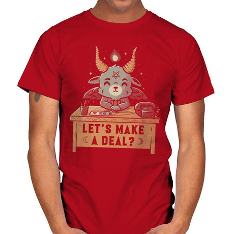 Let’s Make a Deal - Mens T-Shirts RIPT Apparel Small / Red