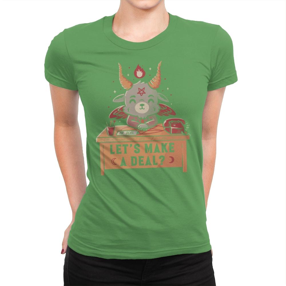 Let’s Make a Deal - Womens Premium T-Shirts RIPT Apparel Small / Kelly