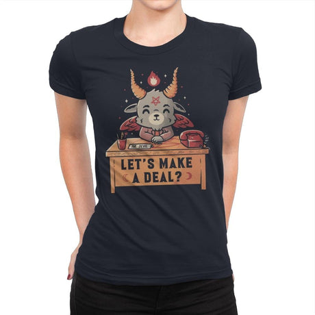 Let’s Make a Deal - Womens Premium T-Shirts RIPT Apparel Small / Midnight Navy