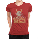 Let’s Make a Deal - Womens Premium T-Shirts RIPT Apparel Small / Red