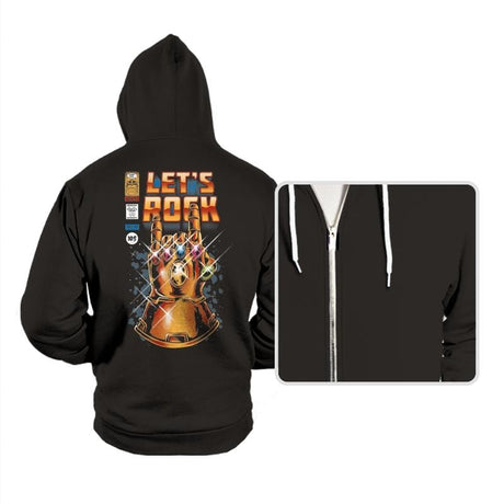 Let's Rock - Hoodies Hoodies RIPT Apparel Small / Black