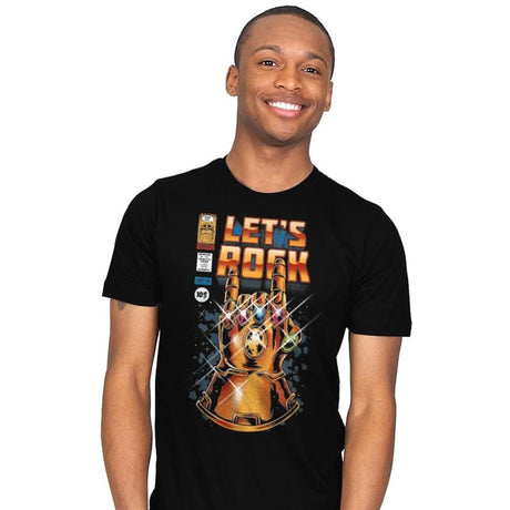 Let's Rock - Mens T-Shirts RIPT Apparel Small / Black