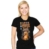 Let's Rock - Womens T-Shirts RIPT Apparel Small / Black