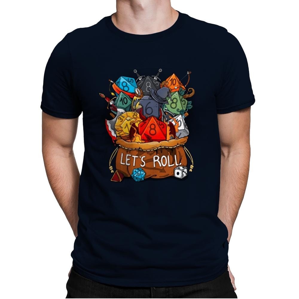 Let's Roll - Mens Premium T-Shirts RIPT Apparel Small / Midnight Navy