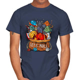 Let's Roll - Mens T-Shirts RIPT Apparel Small / Navy