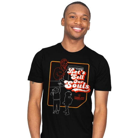 Let's Sell Our Souls - Mens T-Shirts RIPT Apparel Small / Black