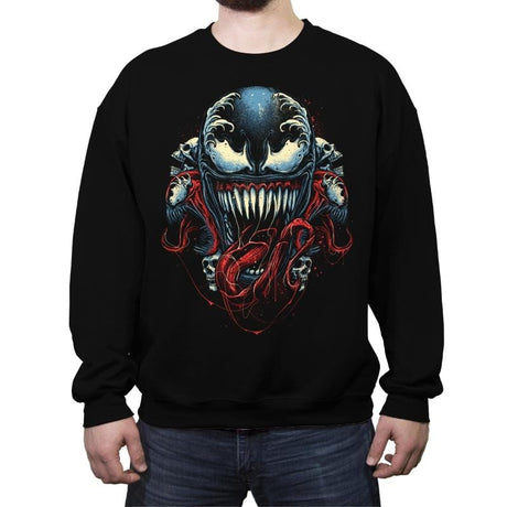 Let the Devil in - Crew Neck Sweatshirt Crew Neck Sweatshirt RIPT Apparel Small / Black