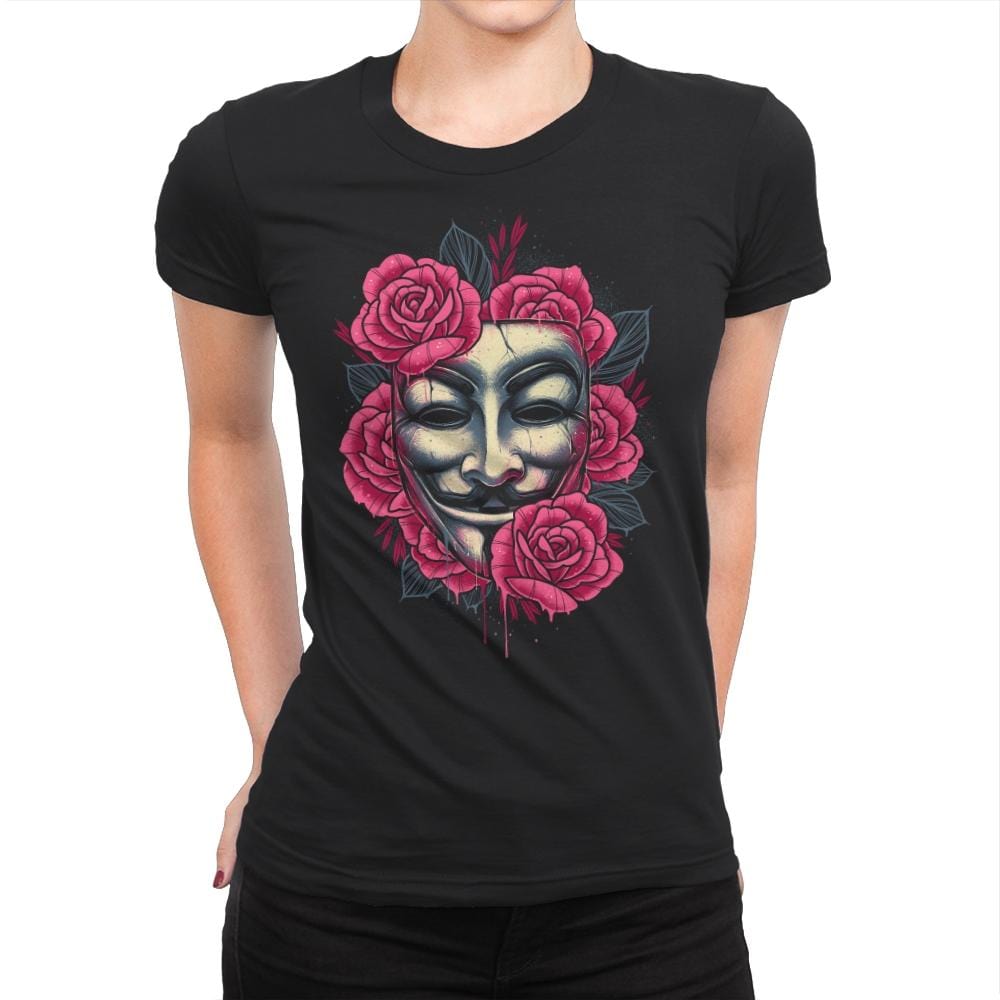 Let the Revolution Bloom - Womens Premium T-Shirts RIPT Apparel Small / Black
