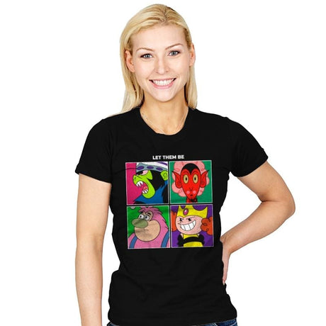 Let Them Be - Womens T-Shirts RIPT Apparel Small / Black