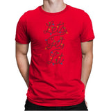 Lets Get Lit - Mens Premium T-Shirts RIPT Apparel Small / Red