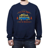 Lets Run Away For The Weekend - Crew Neck Sweatshirt Crew Neck Sweatshirt RIPT Apparel Small / Navy
