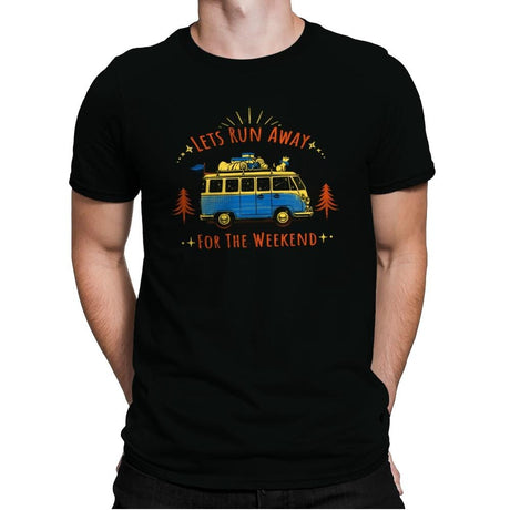 Lets Run Away For The Weekend - Mens Premium T-Shirts RIPT Apparel Small / Black
