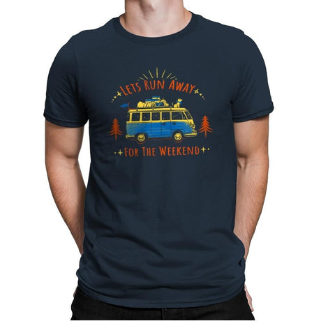 Lets Run Away For The Weekend - Mens Premium T-Shirts RIPT Apparel Small / Indigo