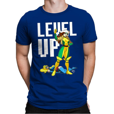 Level Up - Mens Premium T-Shirts RIPT Apparel Small / Royal