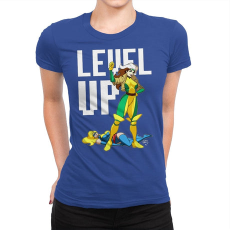 Level Up - Womens Premium T-Shirts RIPT Apparel Small / Royal