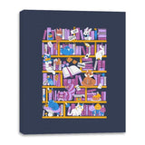 Library in Wonderland - Canvas Wraps Canvas Wraps RIPT Apparel 16x20 / Navy