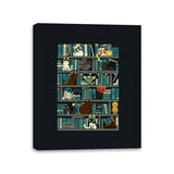 Library Kitten Wars - Canvas Wraps Canvas Wraps RIPT Apparel 11x14 / Black