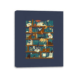 Library Magic School - Canvas Wraps Canvas Wraps RIPT Apparel 11x14 / Navy