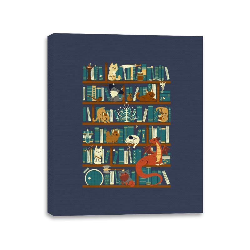 Library of the Ring - Canvas Wraps Canvas Wraps RIPT Apparel 11x14 / Navy