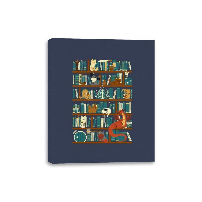 Library of the Ring - Canvas Wraps Canvas Wraps RIPT Apparel 8x10 / Navy