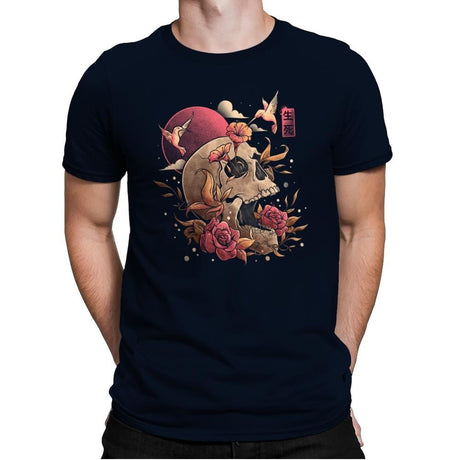 Life and Death - Mens Premium T-Shirts RIPT Apparel Small / Midnight Navy